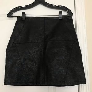Faux leather mini skirt from H&M